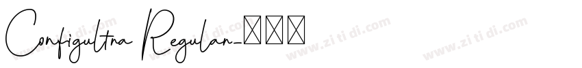 Configultra Regular字体转换